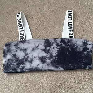 Tye dye bikini swim top